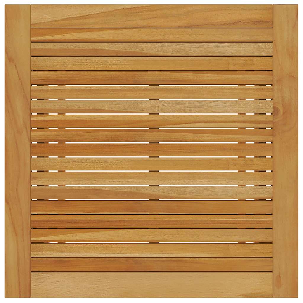 3 Pcs conjunto de jantar para jardim cinzento-escuro
