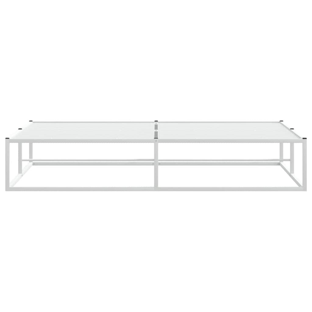 Estrutura de cama sem colchão branco 180x200 cm metal