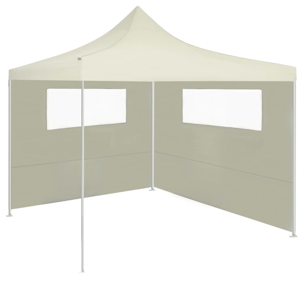 Paredes laterais para gazebo com janelas 6x2 cor creme