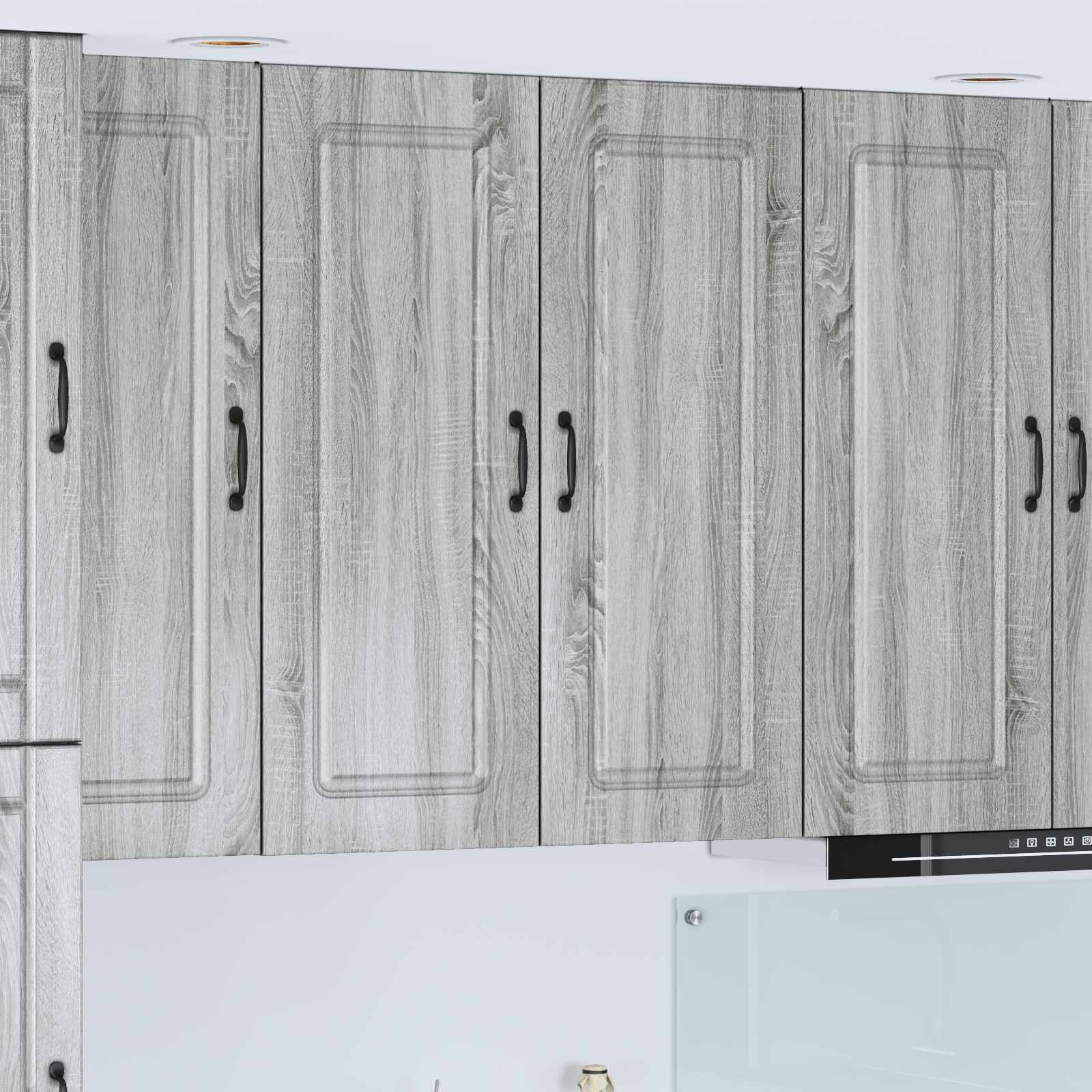 Painel de lava-louça kalmar cinza sonoma 80 x 31 x 100 cm