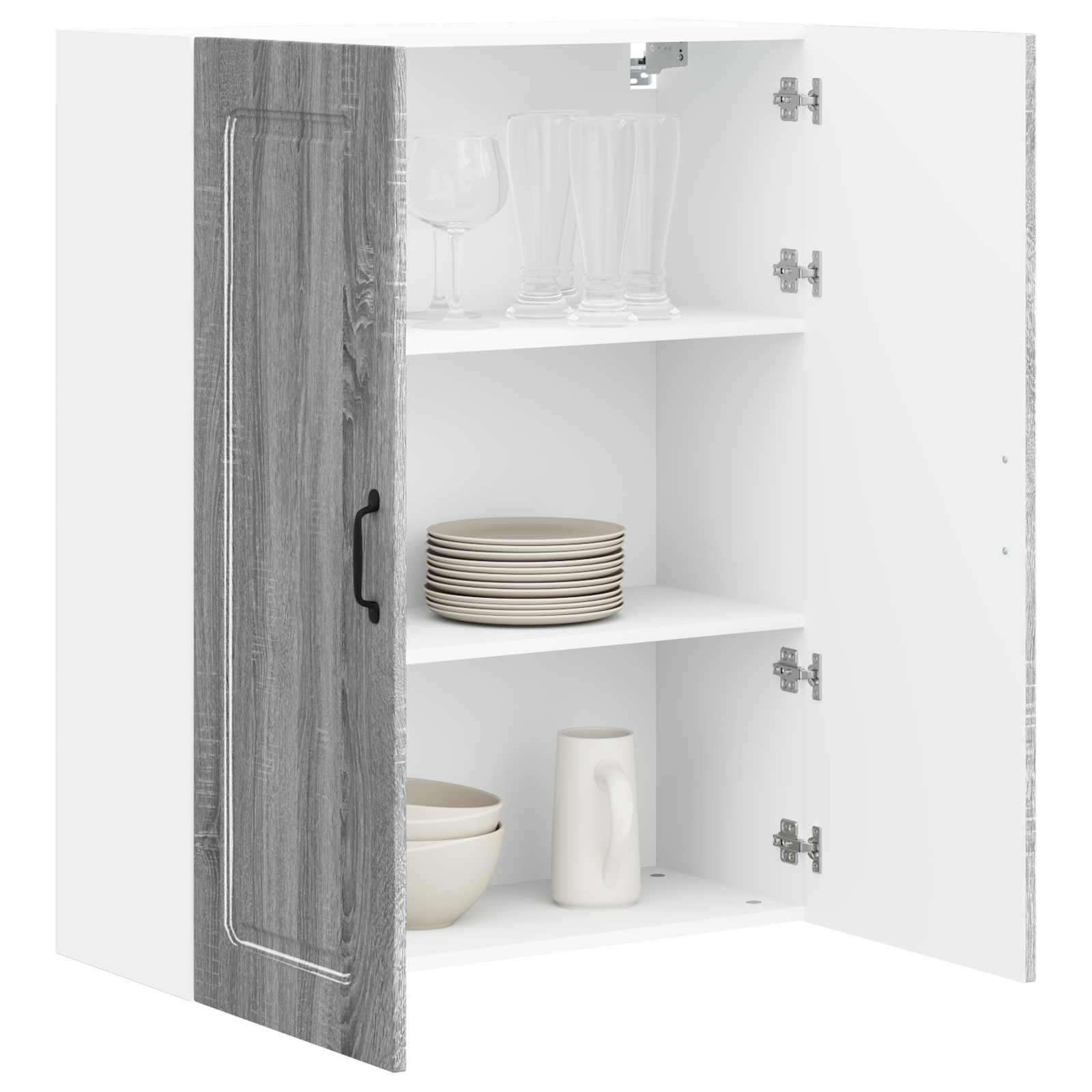 Painel de lava-louça kalmar cinza sonoma 80 x 31 x 100 cm