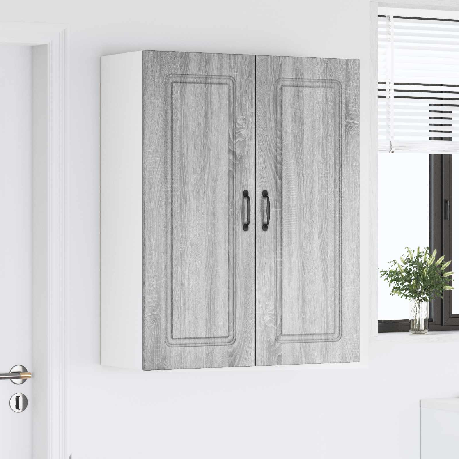 Painel de lava-louça kalmar cinza sonoma 80 x 31 x 100 cm