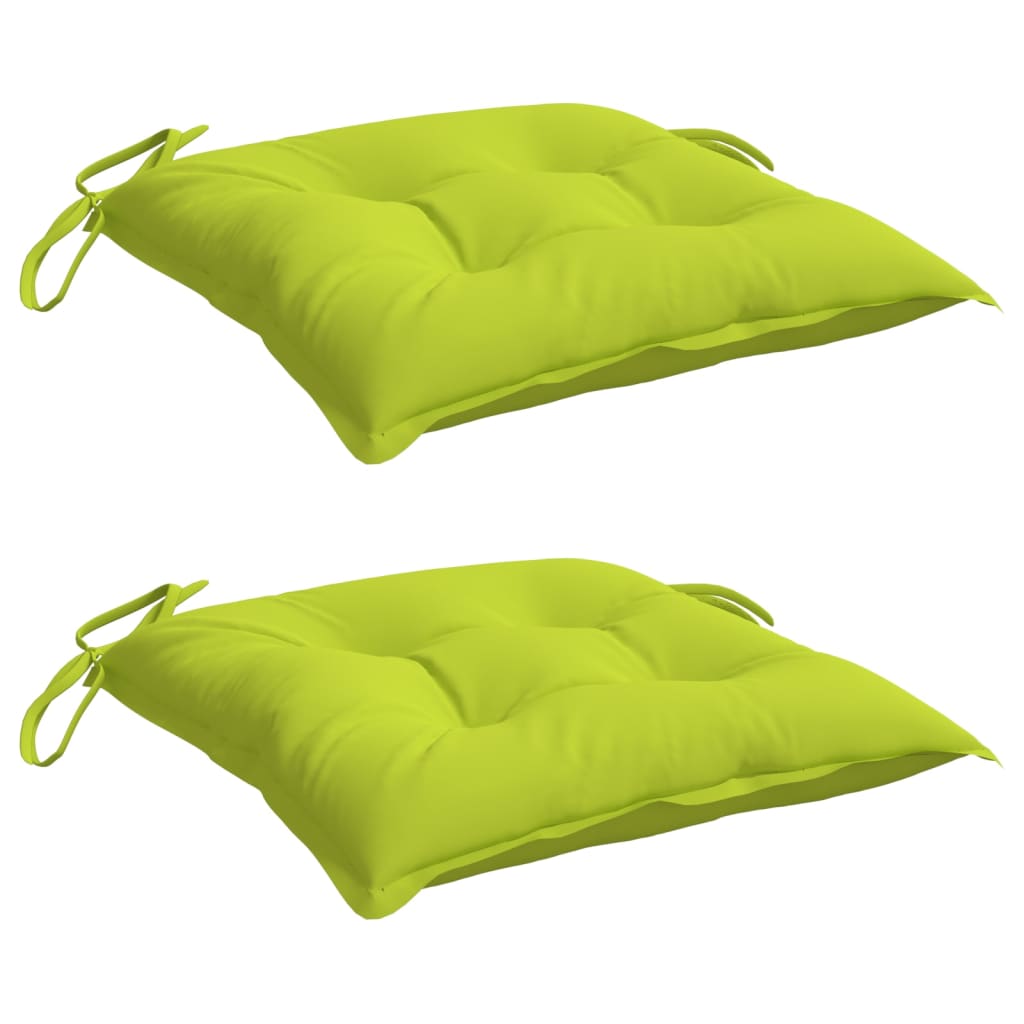 Almofadões de cadeira 2 pcs tecido oxford verde brilhante