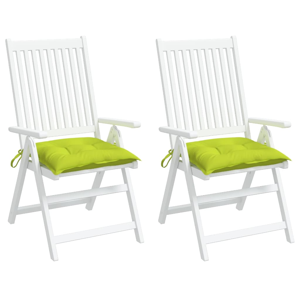 Almofadões de cadeira 2 pcs tecido oxford verde brilhante