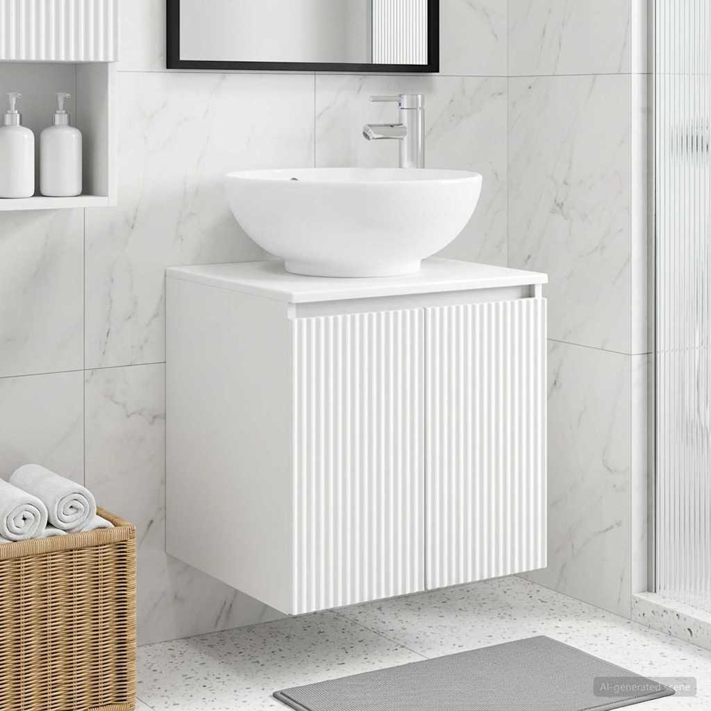 Vaidade com pia suspensa branco 49,5 x 44,5 x 65 cm