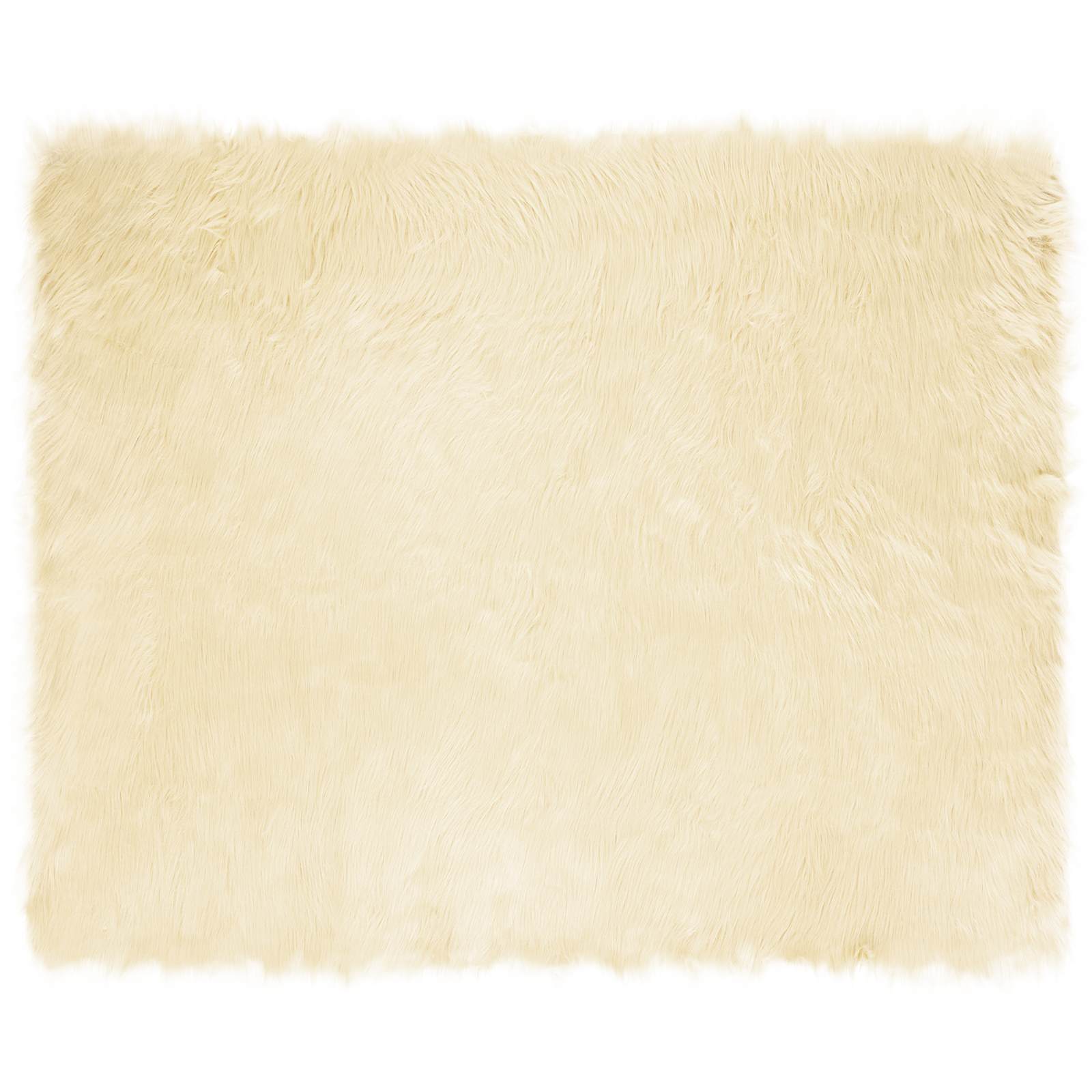 Tapete de de ovelha sintética tafalla creme 200 x 280 cm