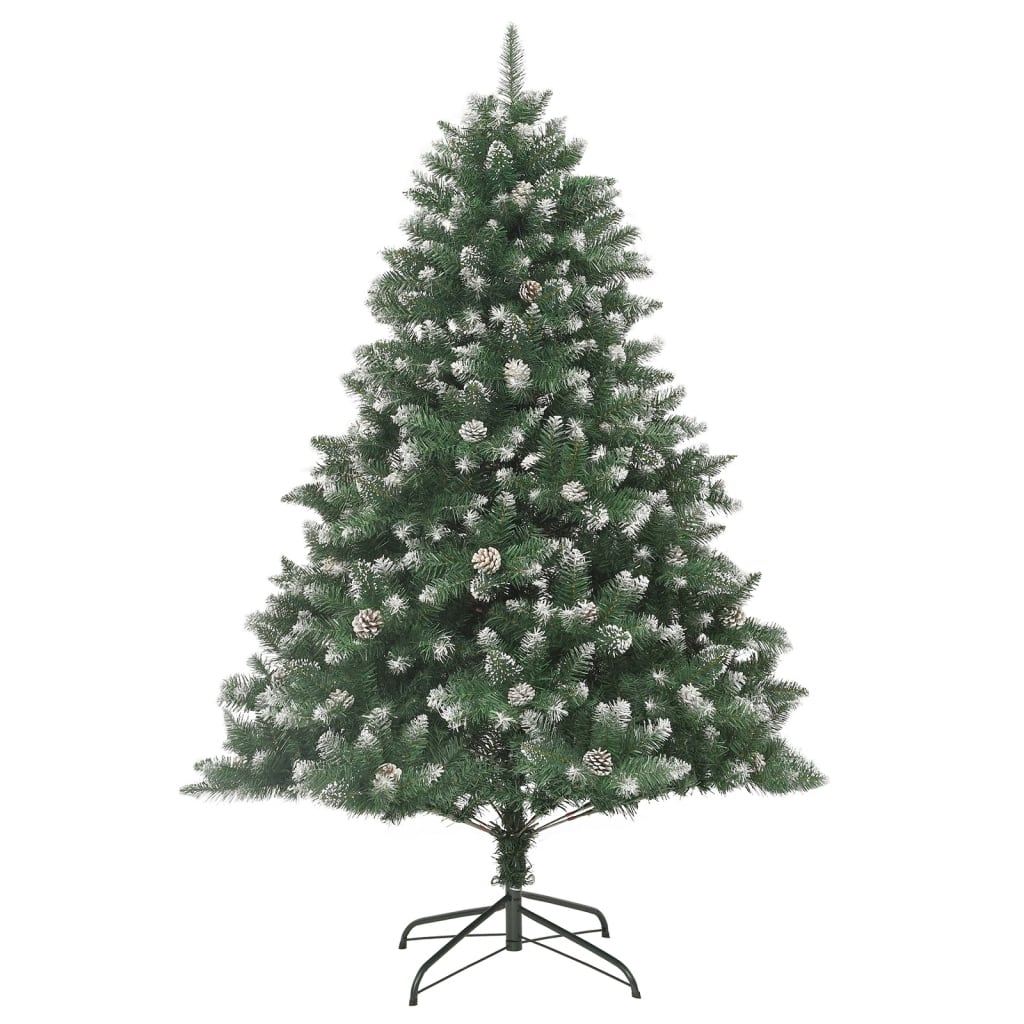 Árvore de natal artificial com suporte 210 cm PVC