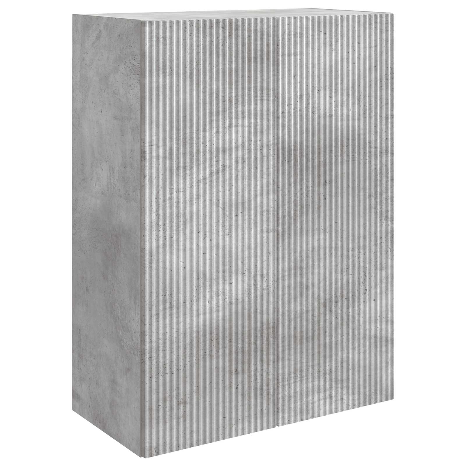 Armário de parede cinzento cimento 66 x 34,5 x 90 cm
