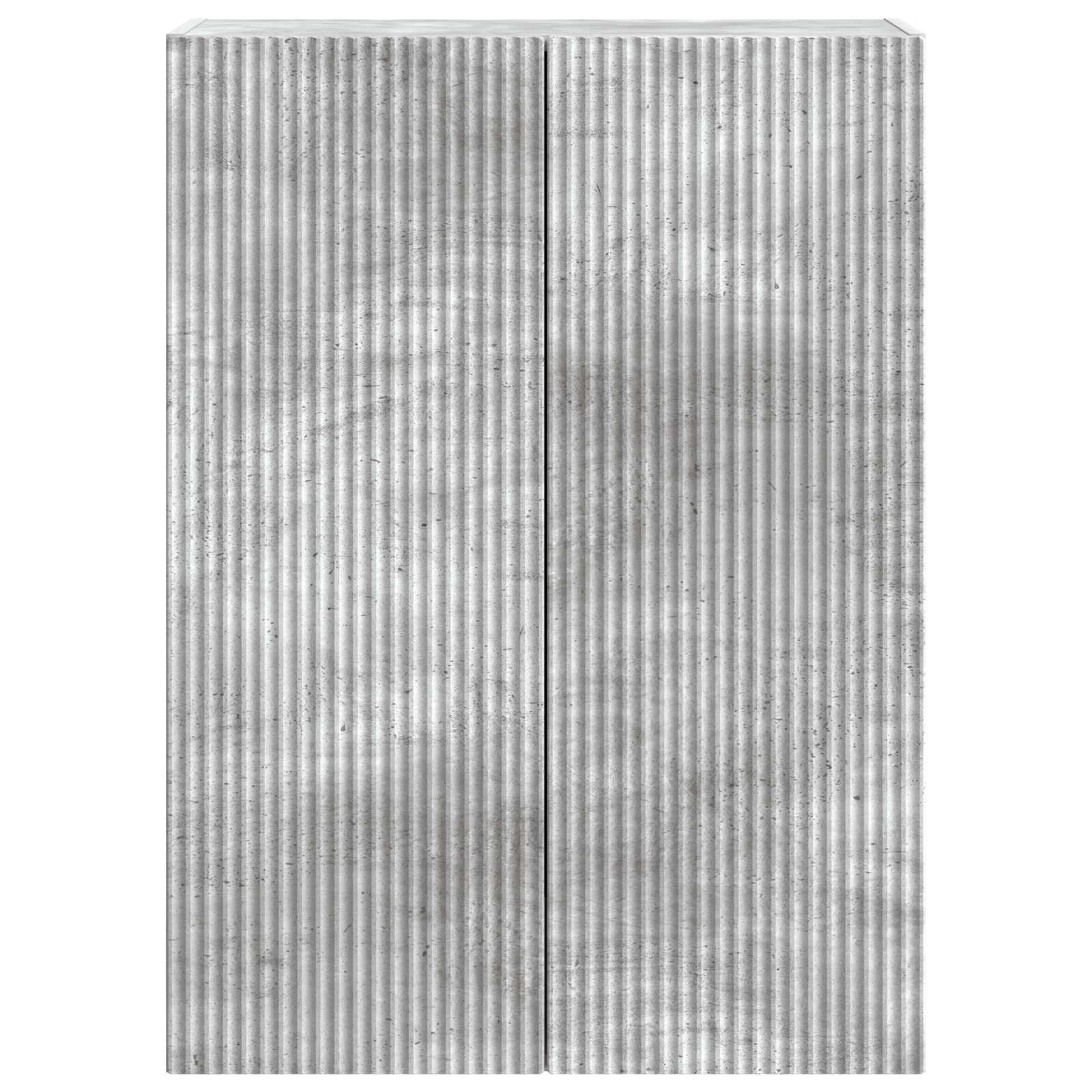 Armário de parede cinzento cimento 66 x 34,5 x 90 cm
