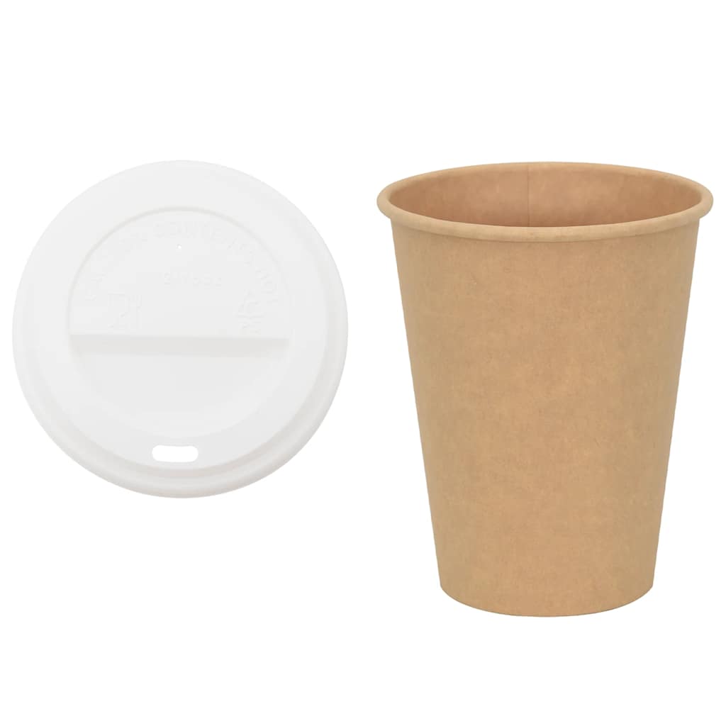 Copos de café de papel com tampas 1000 pcs 12oz 300ml