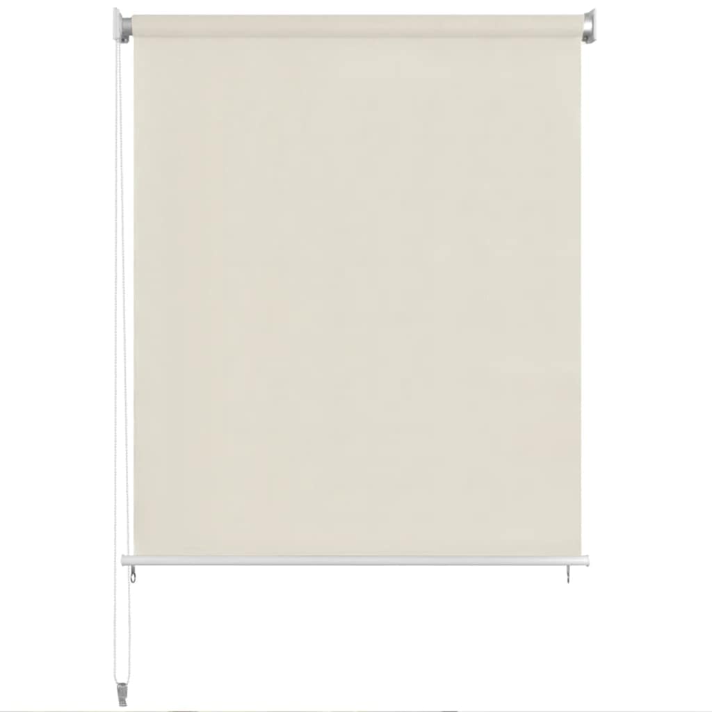 Estore de rolo para exterior 165 (l) x 230 (a) cm creme