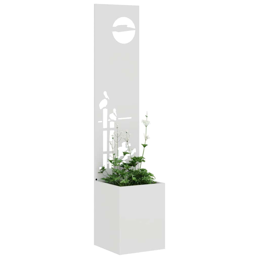 Tela de privacidade para jardim branco 32 x 32 x 150 cm