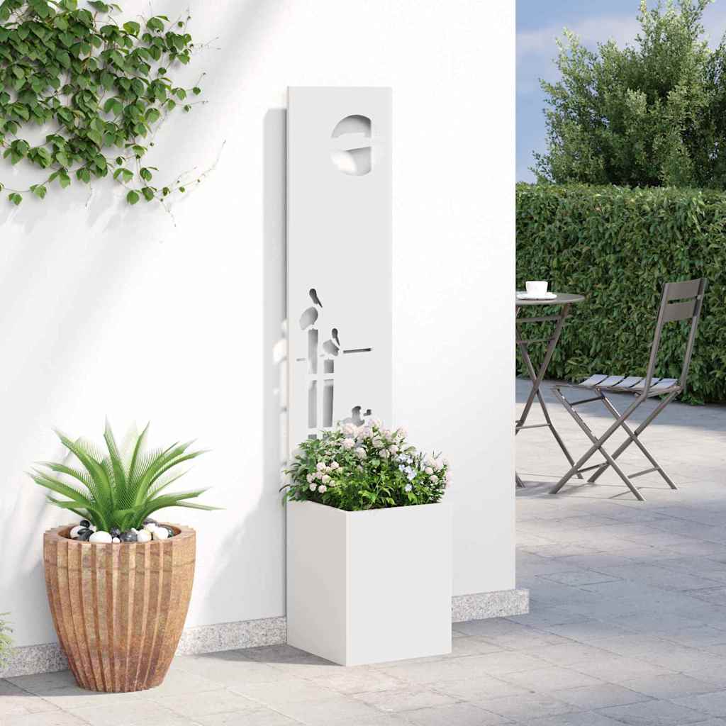 Tela de privacidade para jardim branco 32 x 32 x 150 cm
