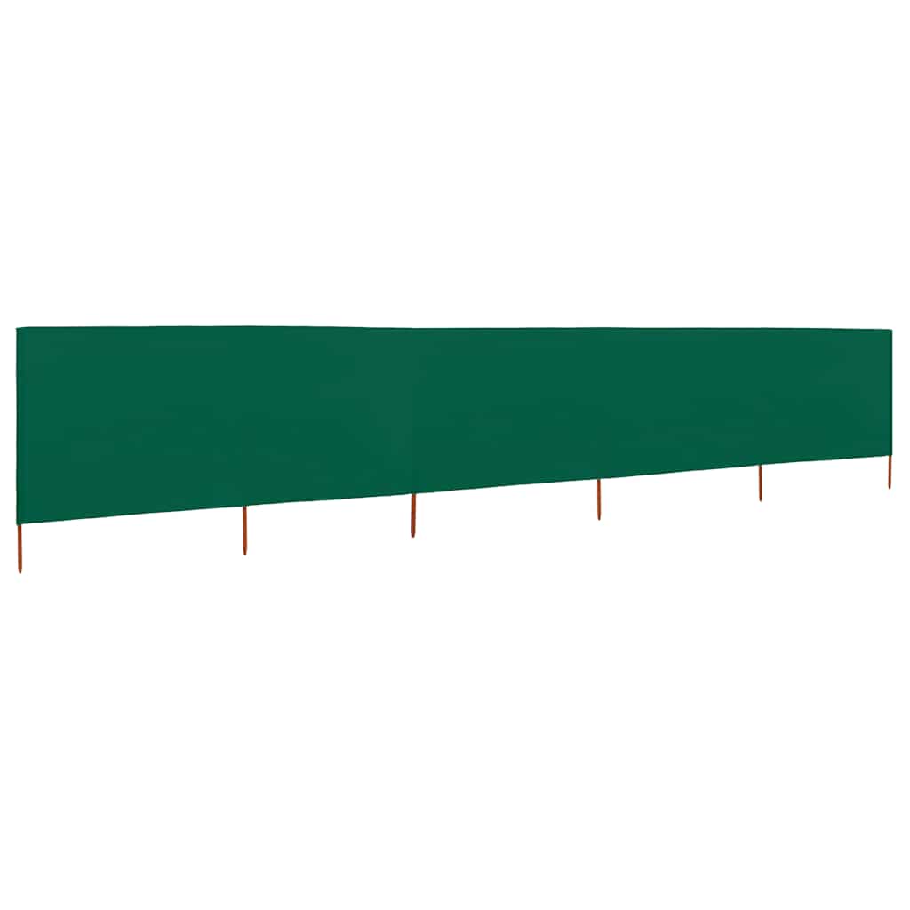 Para-vento com 5 painéis em tecido 600x120 cm verde