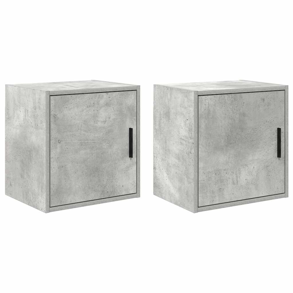 Armários de parede para garagem 2pcs derivados de madeira