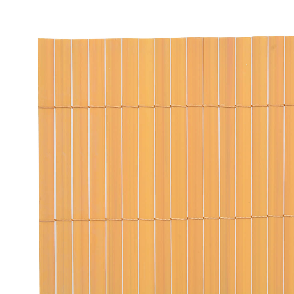 Cerca de jardim dupla face PVC 90x300 cm amarelo