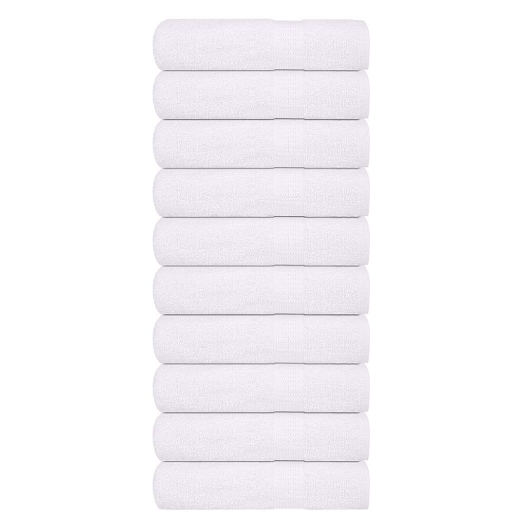 Toalhas de mãos frogn 10 pcs 50x100 cm 360 g/m² branco