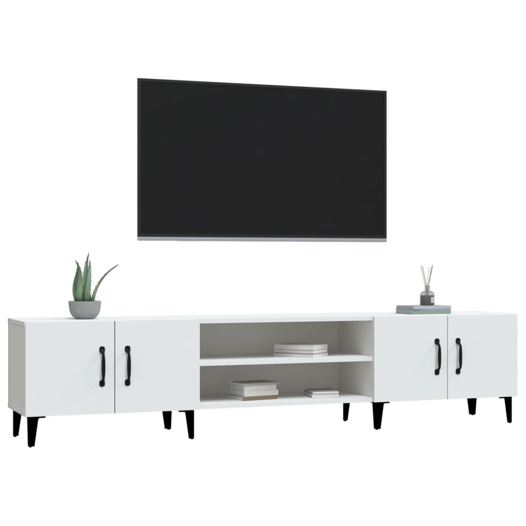 Móvel de TV branco 180x31,5x40 cm madeira engenheirada