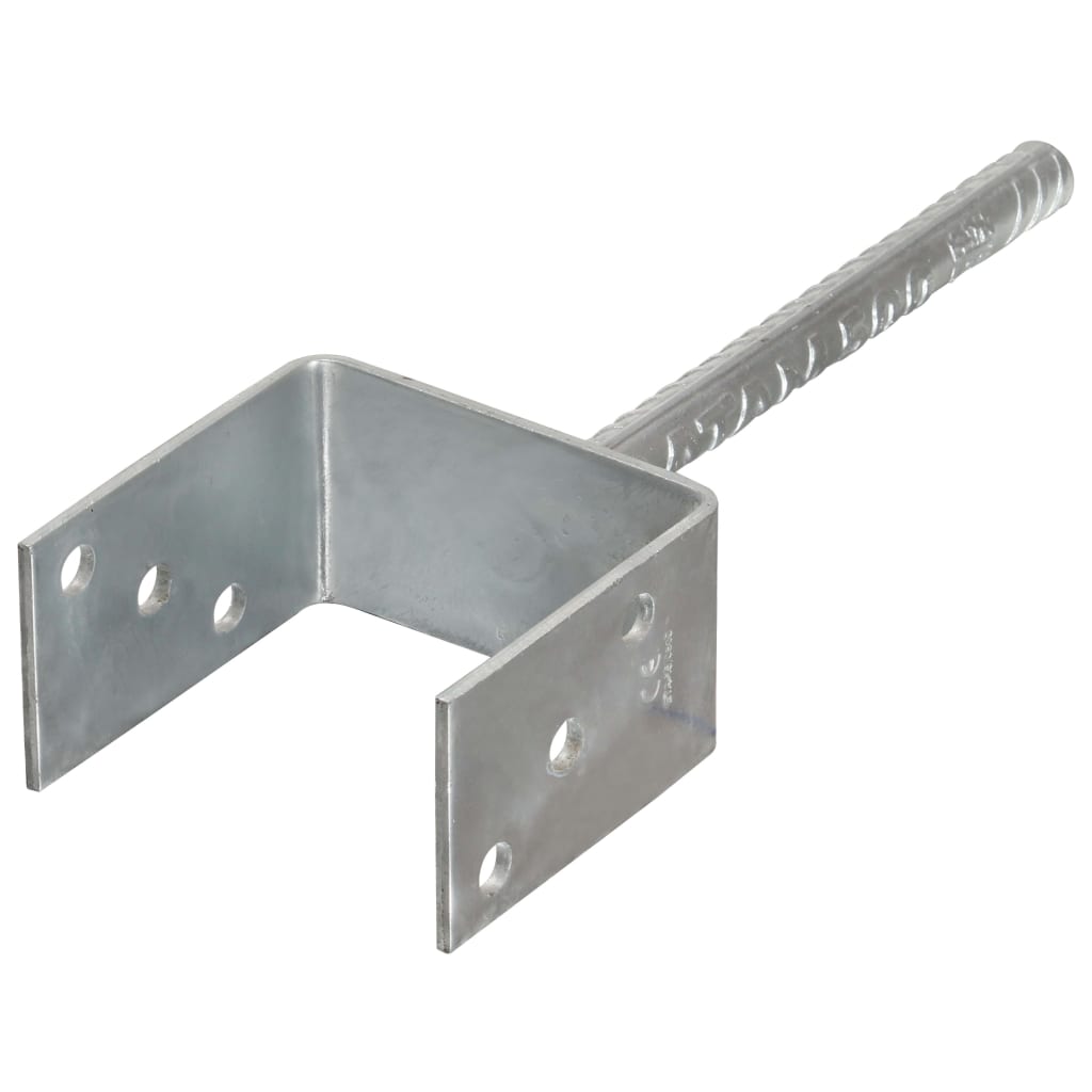 Âncoras de vedação 6 pcs 10x6x30 cm aço galvanizado prateado