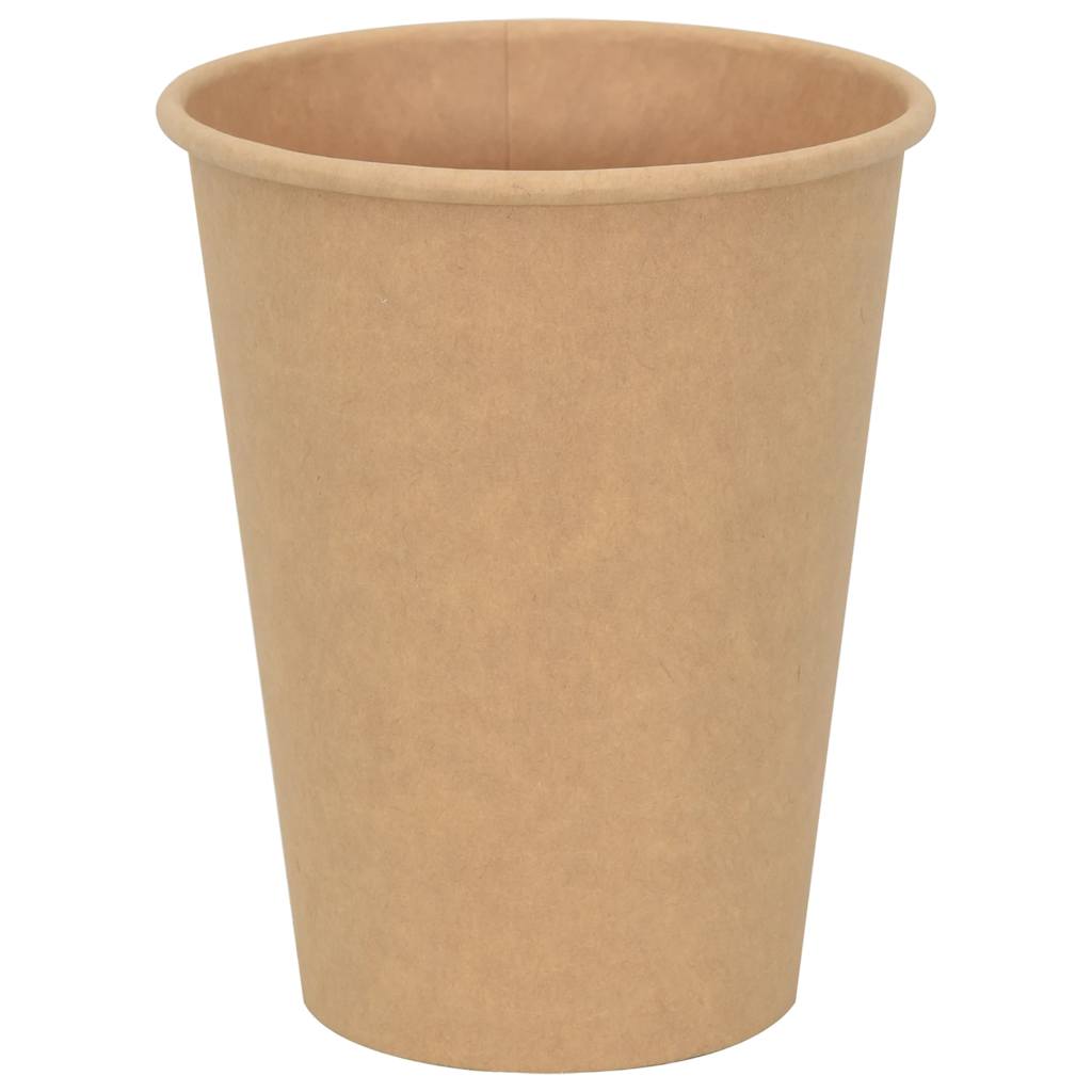 Copos de café de papel 1000 pcs 12oz 300ml castanho