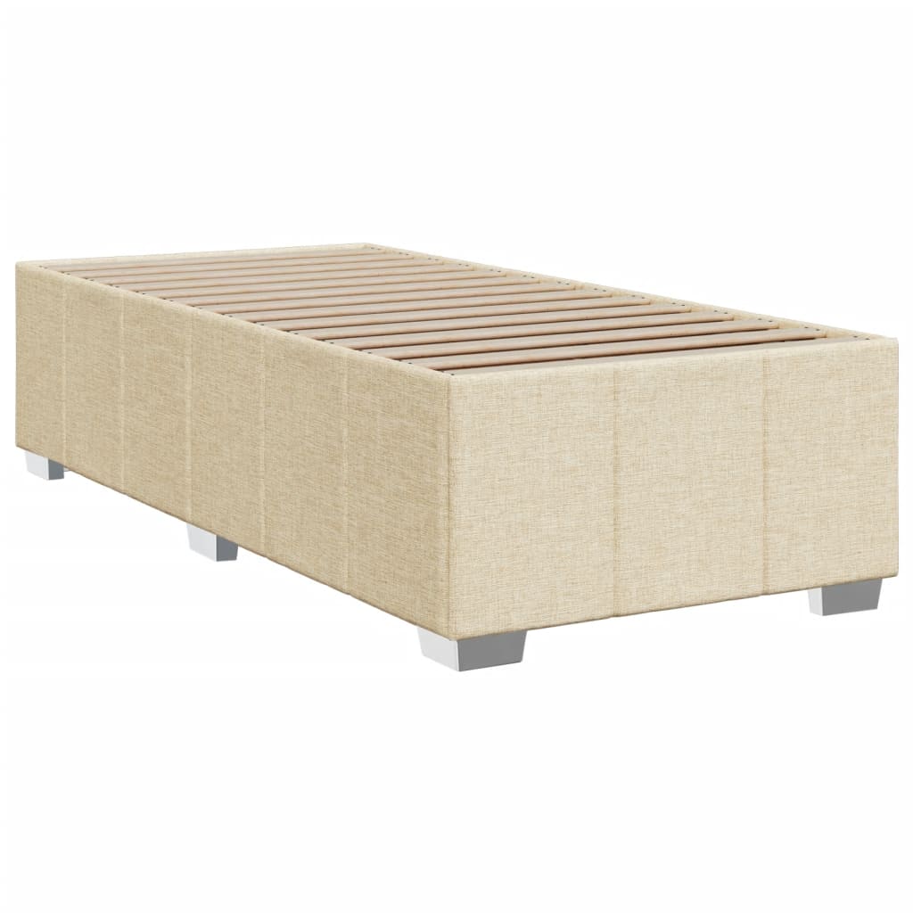 Estrutura de cama sem colchão 80x200 cm creme