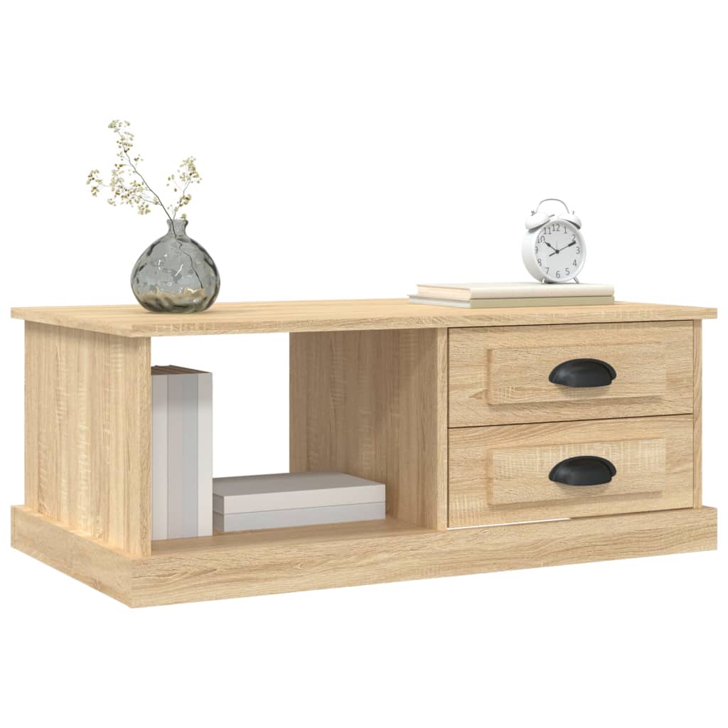 Mesa de centro 90x50x35 cm derivados madeira carvalho sonoma