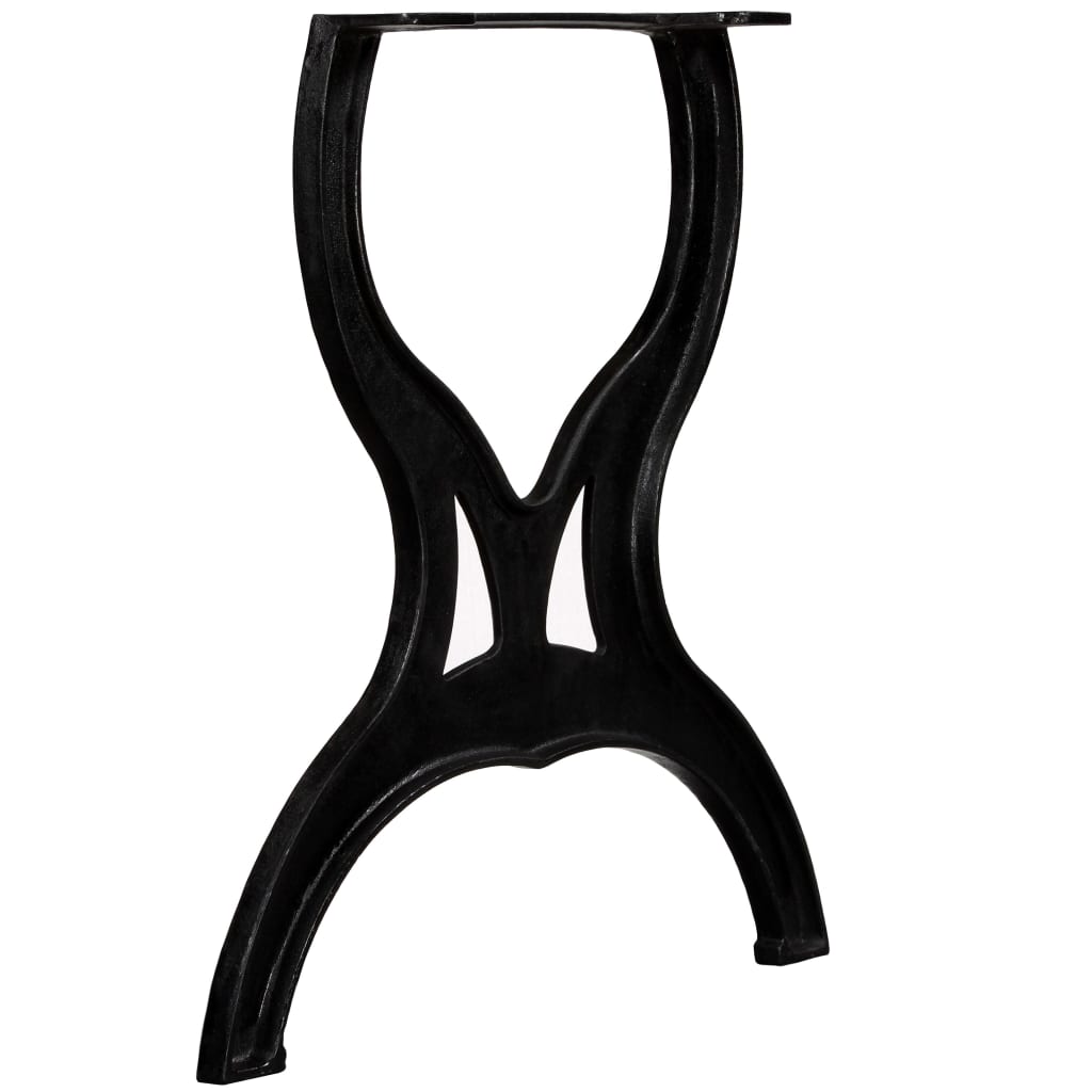 Pernas p/ mesa de jantar 2 pcs estrutura em cruz ferro fundido