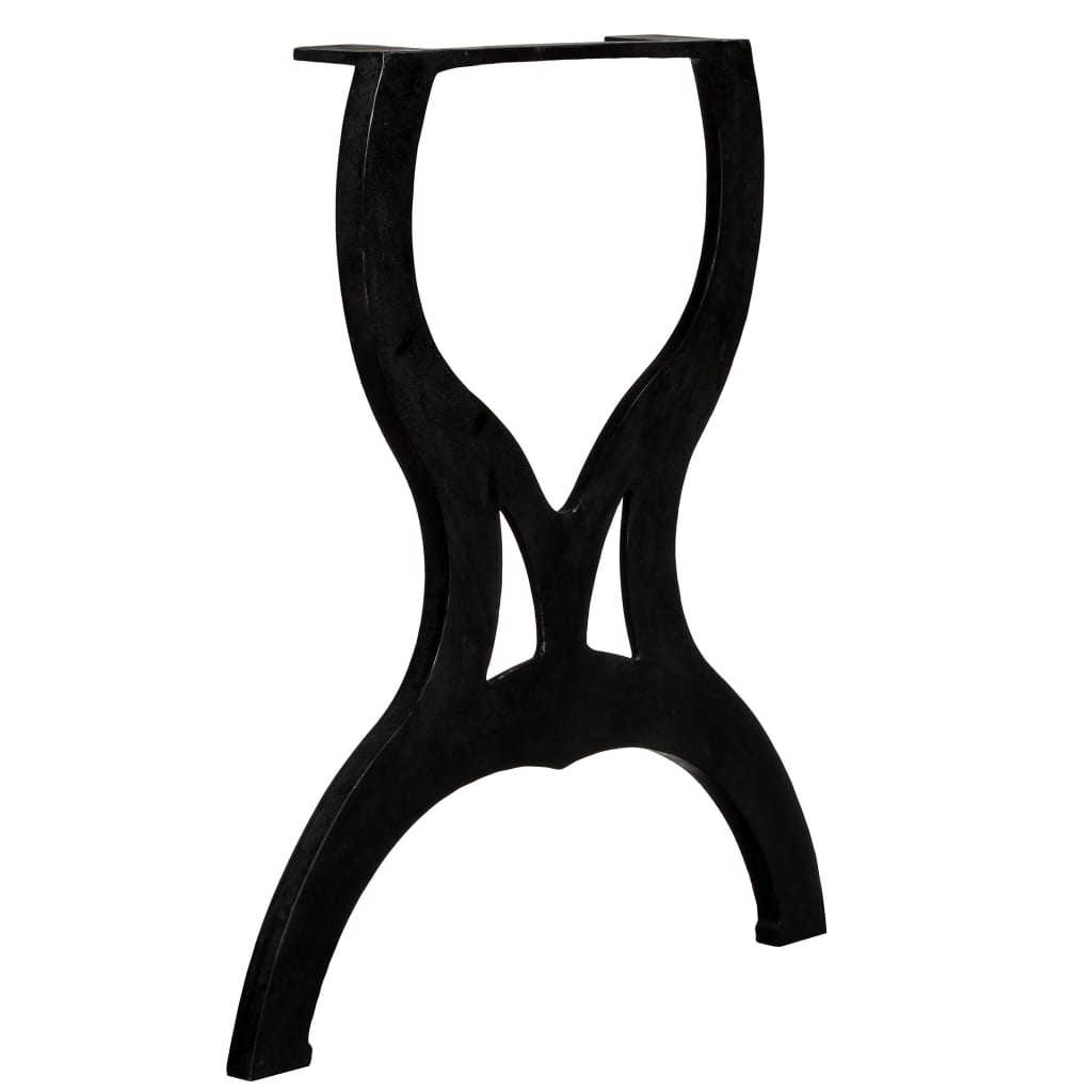 Pernas p/ mesa de jantar 2 pcs estrutura em cruz ferro fundido