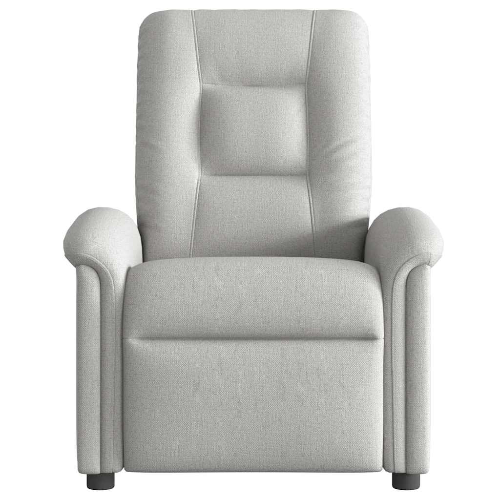 Cadeira de massagem reclinável tecido cinzento
