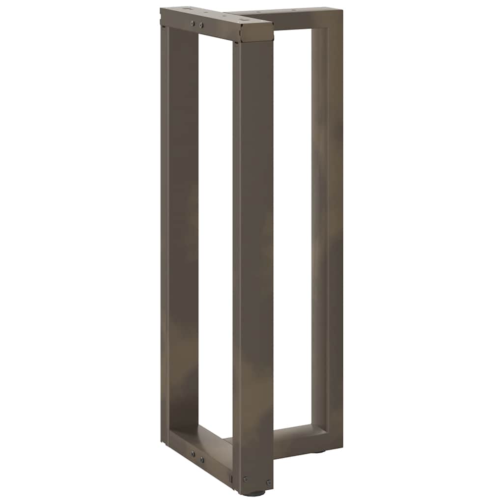 Pés de mesa de bar em forma de t, 2 peças, preto, 40x35x(100-101) cm, aço