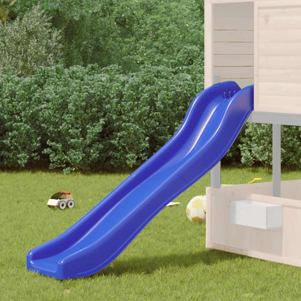 Escorrega de brincar 175x38x23 cm polipropileno azul