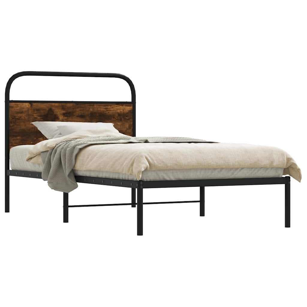 Estrutura cama s/ colchão derivados de madeira carvalho sonoma
