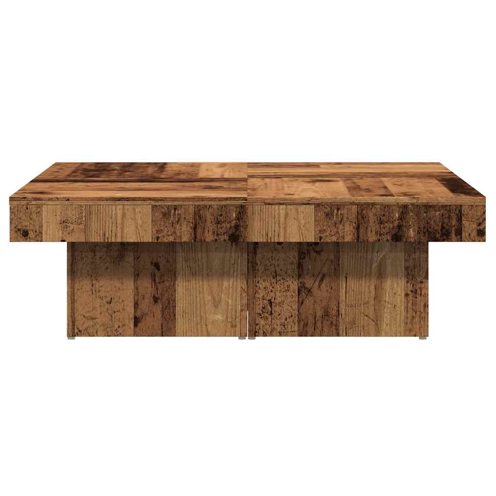 Mesa de centro 90x90x28 cm derivados de madeira madeira velha