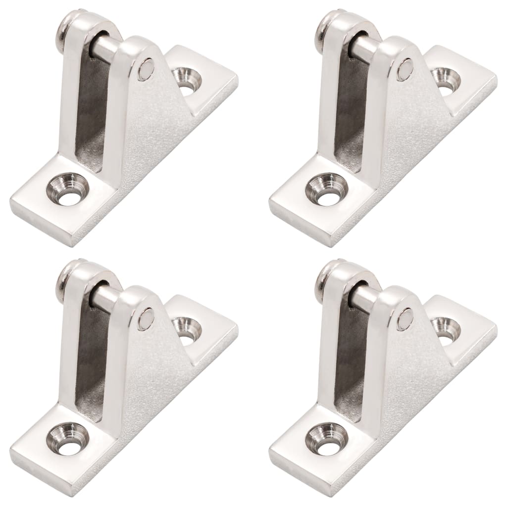 Dobradiças de convés p/ toldo bimini 4 pcs aço inoxidável