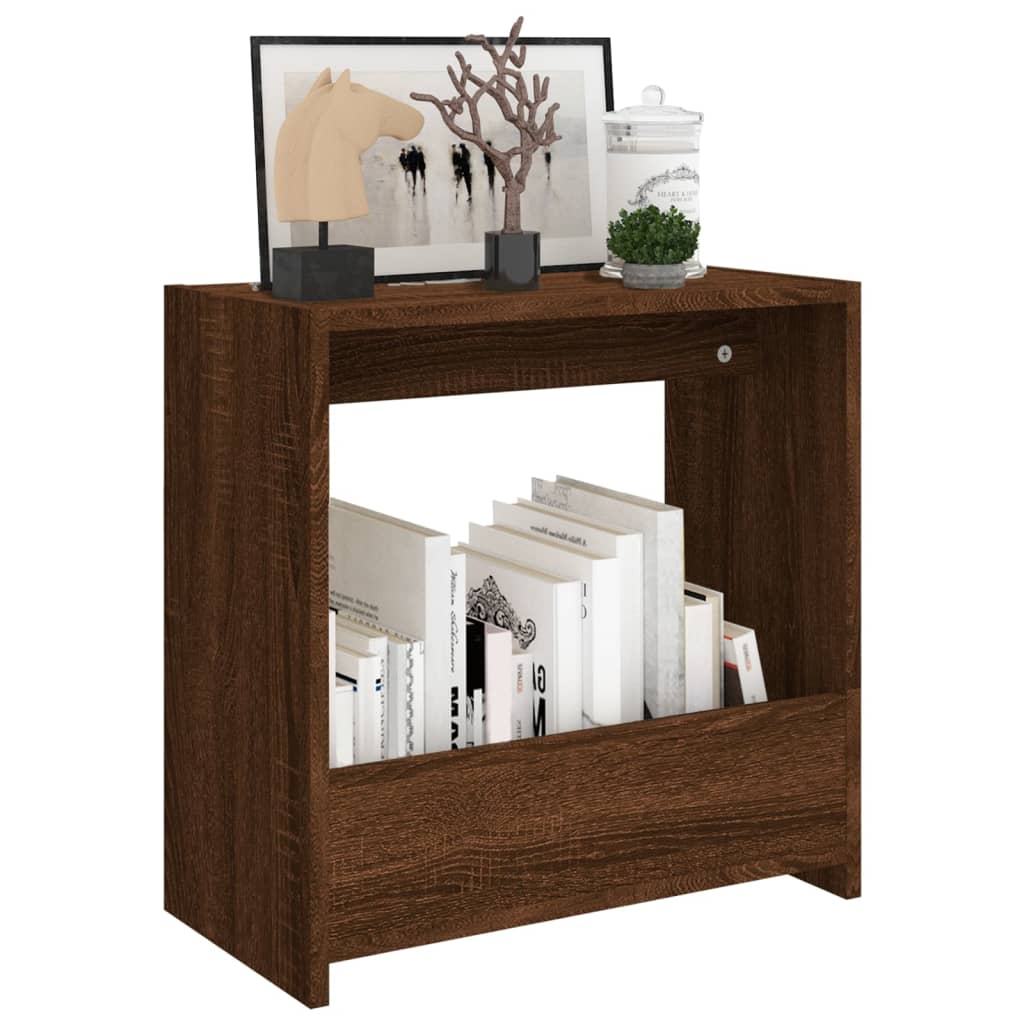 Mesa de apoio 50x26x50 cm derivados madeira carvalho castanho