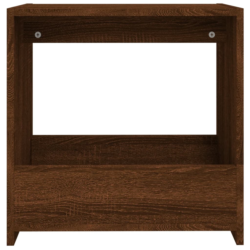 Mesa de apoio 50x26x50 cm derivados madeira carvalho castanho