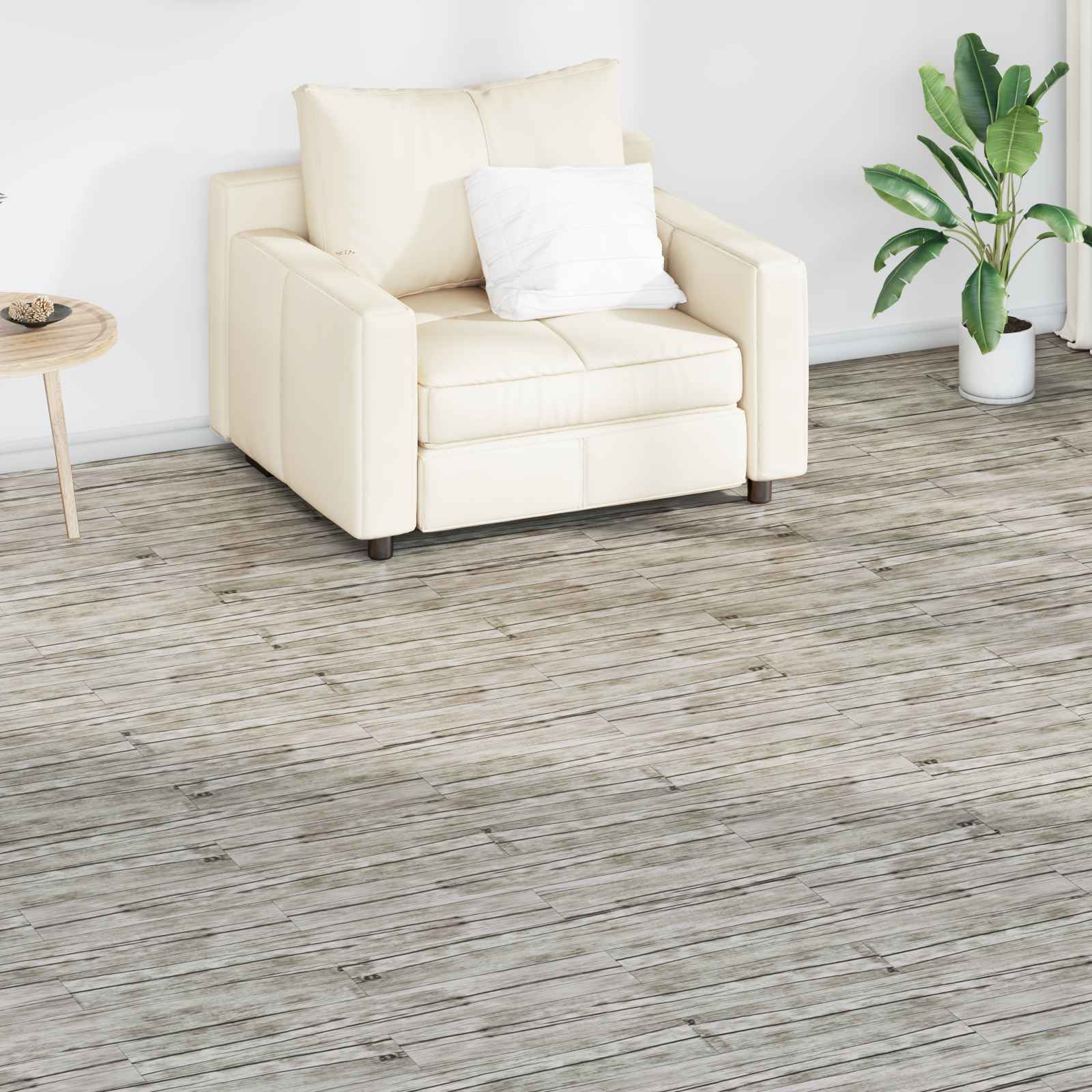Pranchas de piso carvalho lavado 5,02 m² 36 unid. PVC