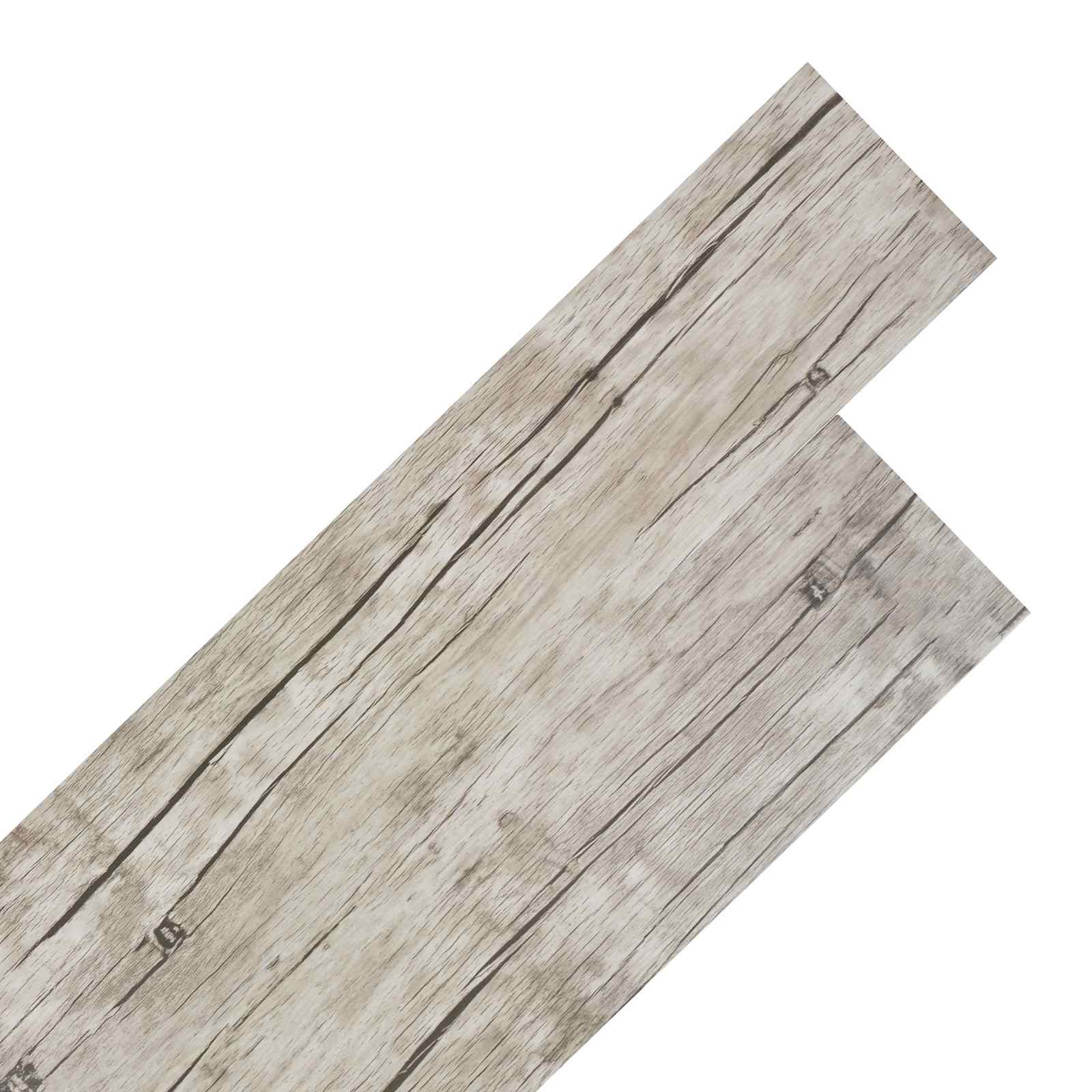 Pranchas de piso carvalho lavado 5,02 m² 36 unid. PVC