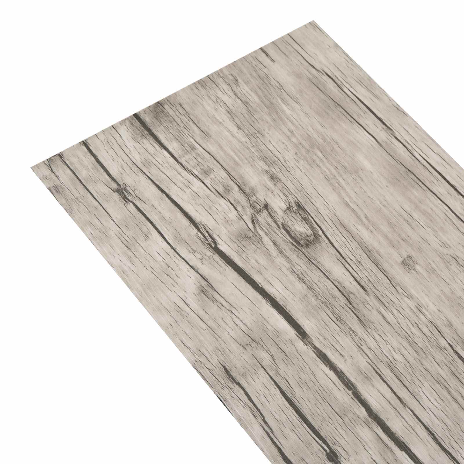 Pranchas de piso carvalho lavado 5,02 m² 36 unid. PVC