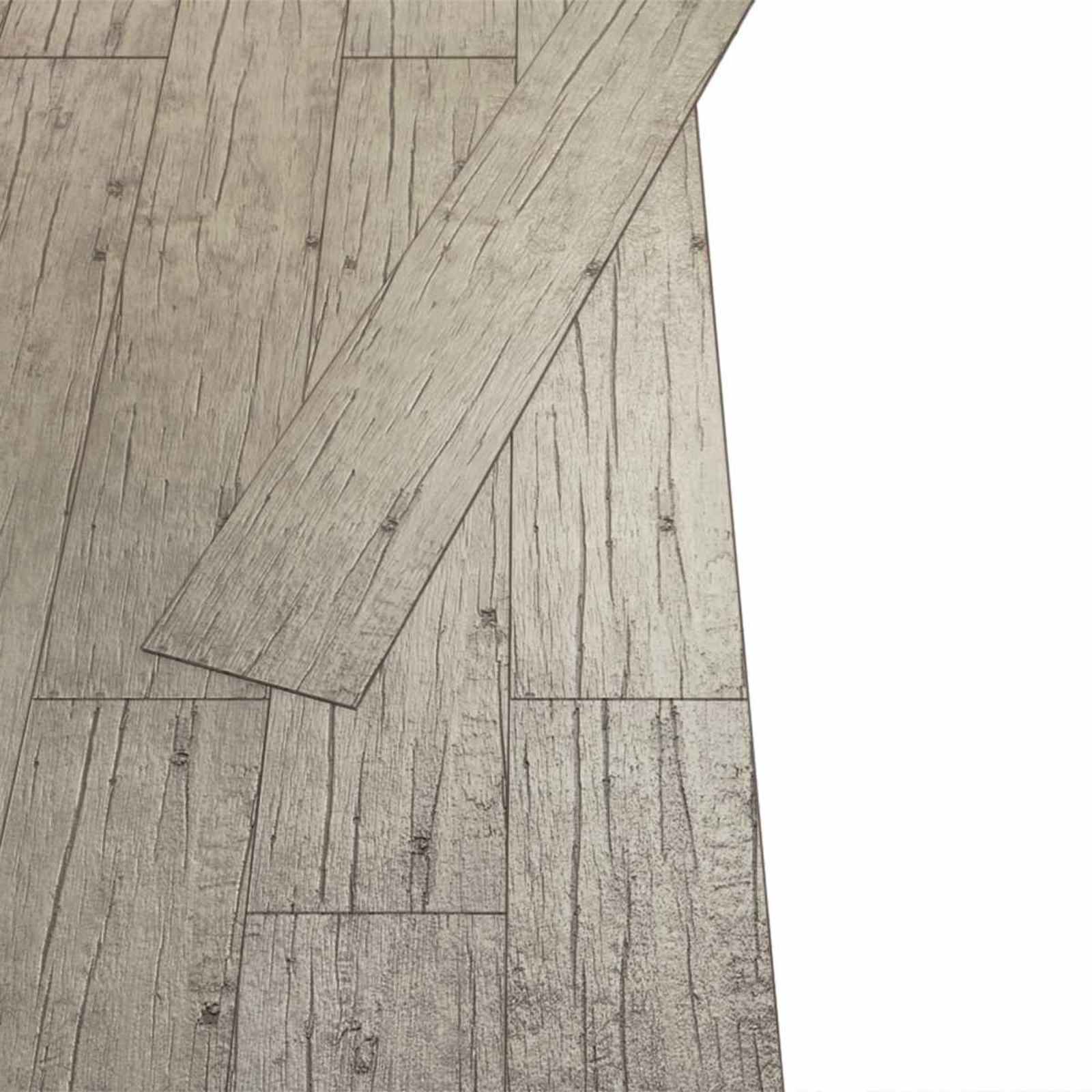 Pranchas de piso carvalho lavado 5,02 m² 36 unid. PVC