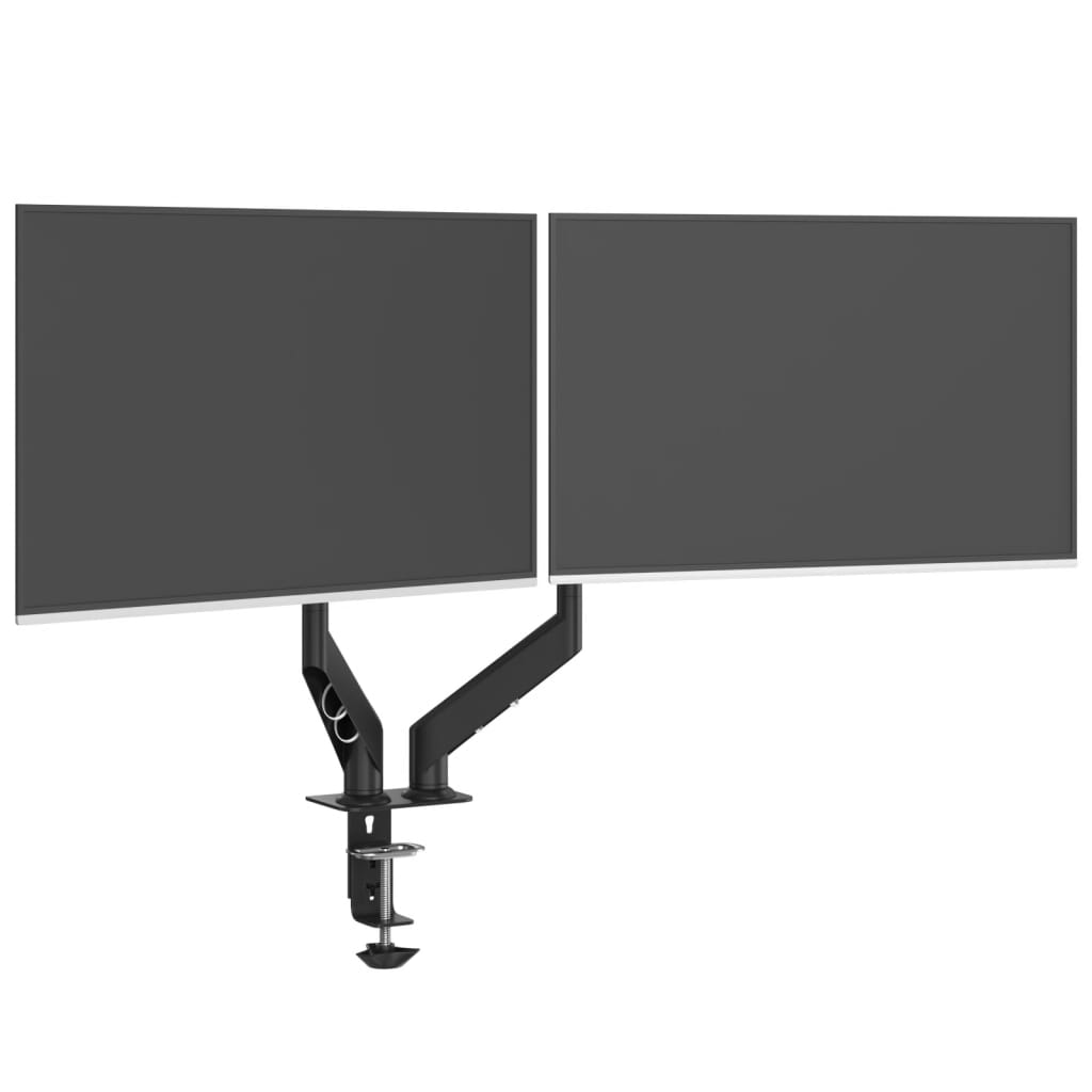 Braço para monitor duplo ecrã de 27" máx. mola a gás 20 kg