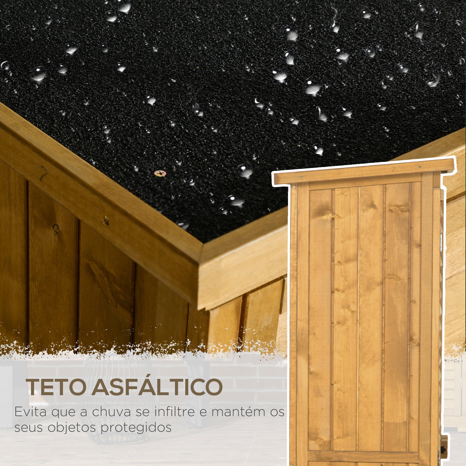 Armário de madeira 0,31 m² 87x46,5x160 cm armário exterior de madeira com 2 portas e 2 prateleiras interior madeira