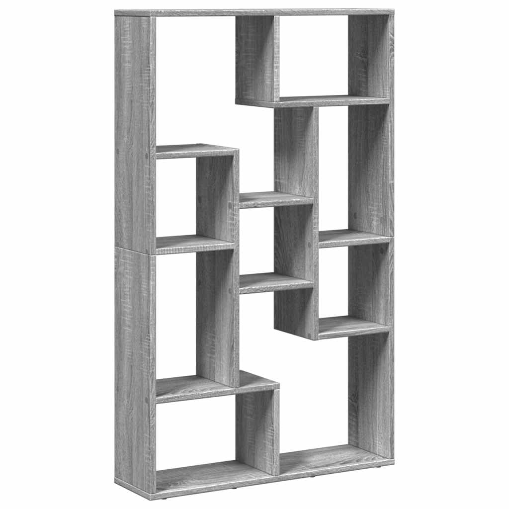 Estante 72x20x120,5 cm derivados de madeira cinzento sonoma