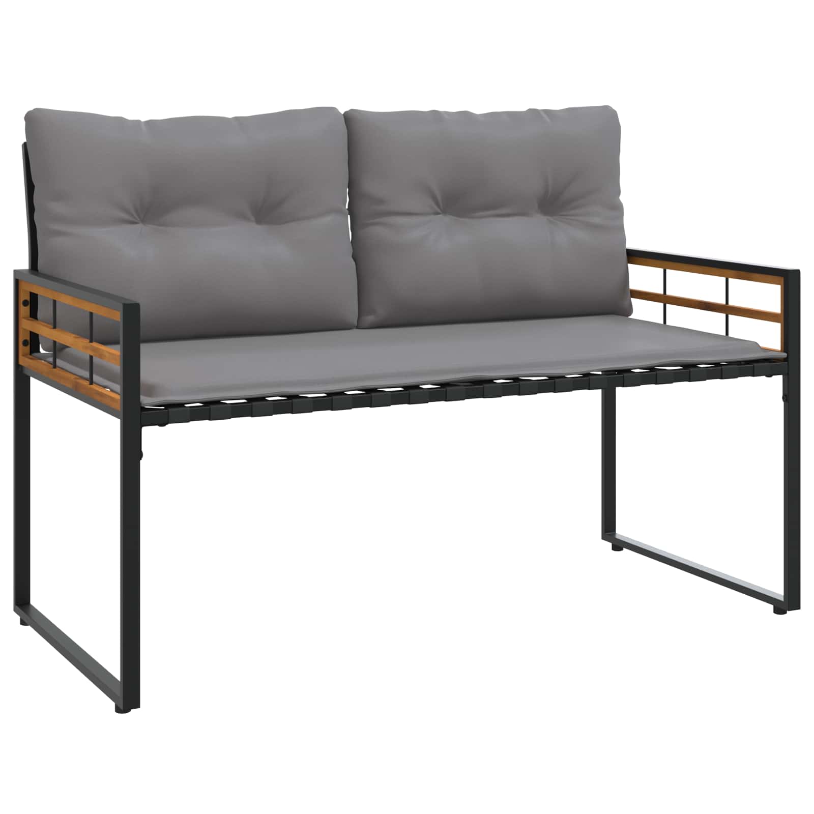 Banco de camada de madeira liso cinzento-claro 114 x 55 x 77 cm