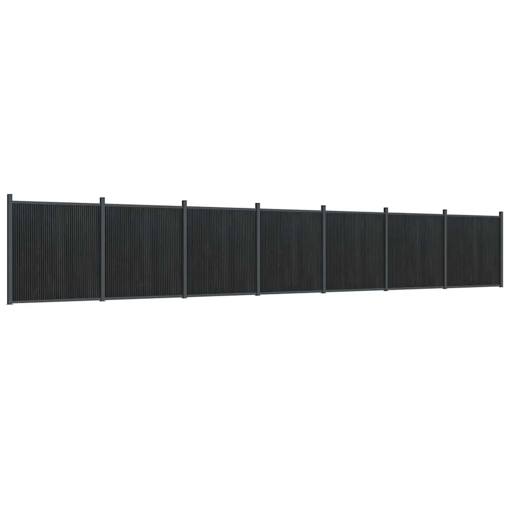 Painel de vedação 1218x186 cm wpc cinzento