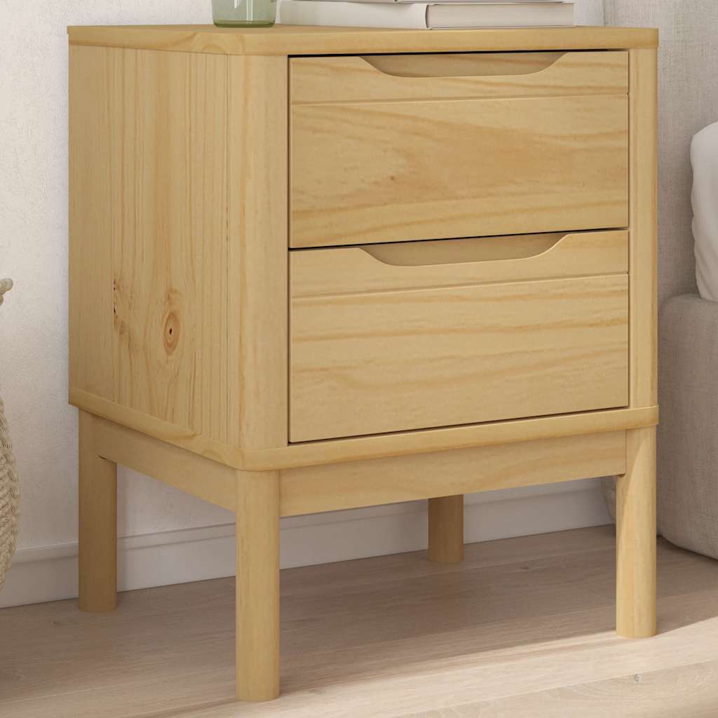 Mesa de cabeceira floro 45x39x57 cm pinho maciço castanho mel