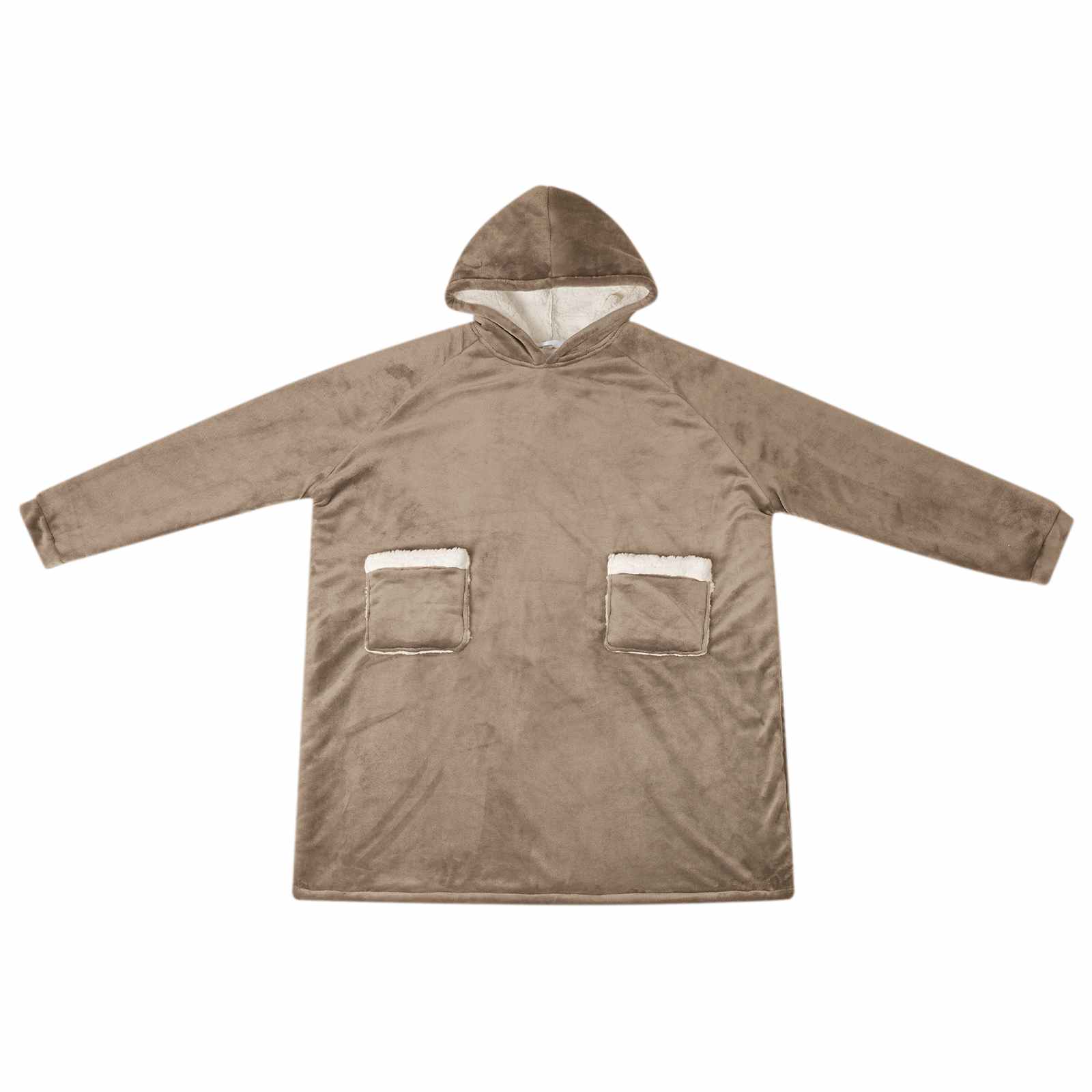 Sweatshirt manta camelo m fleece e flanela