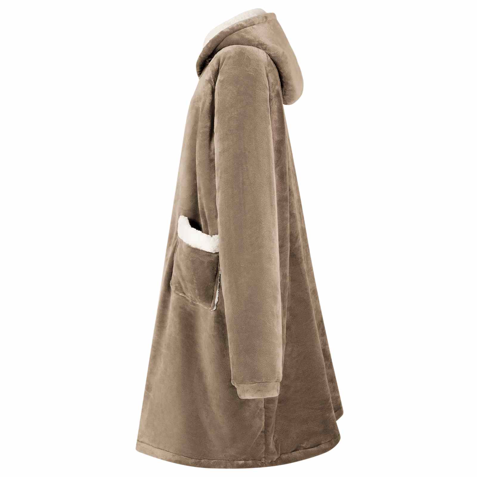 Sweatshirt manta camelo m fleece e flanela