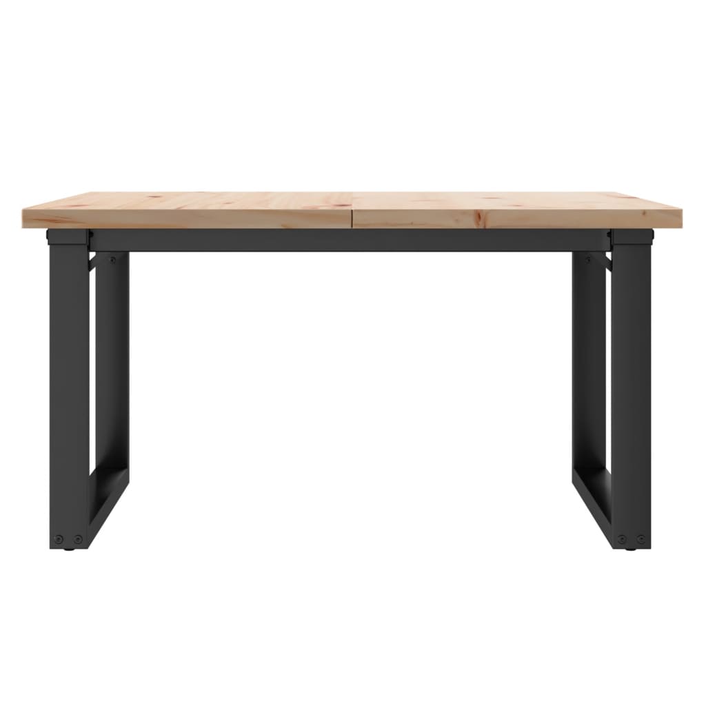 Mesa de centro estrutura em o 80x80x45,5 cm pinho/aço