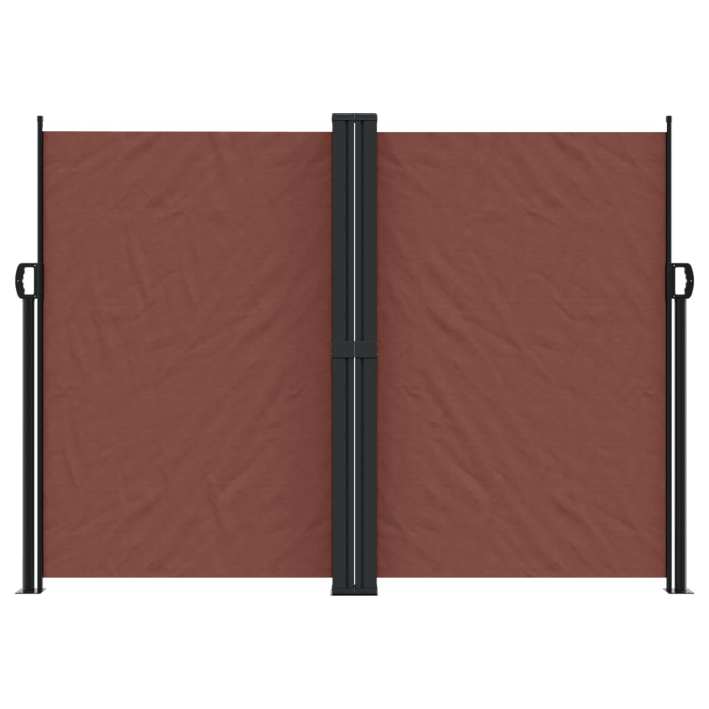 Toldo lateral retrátil 180x1200 cm castanho